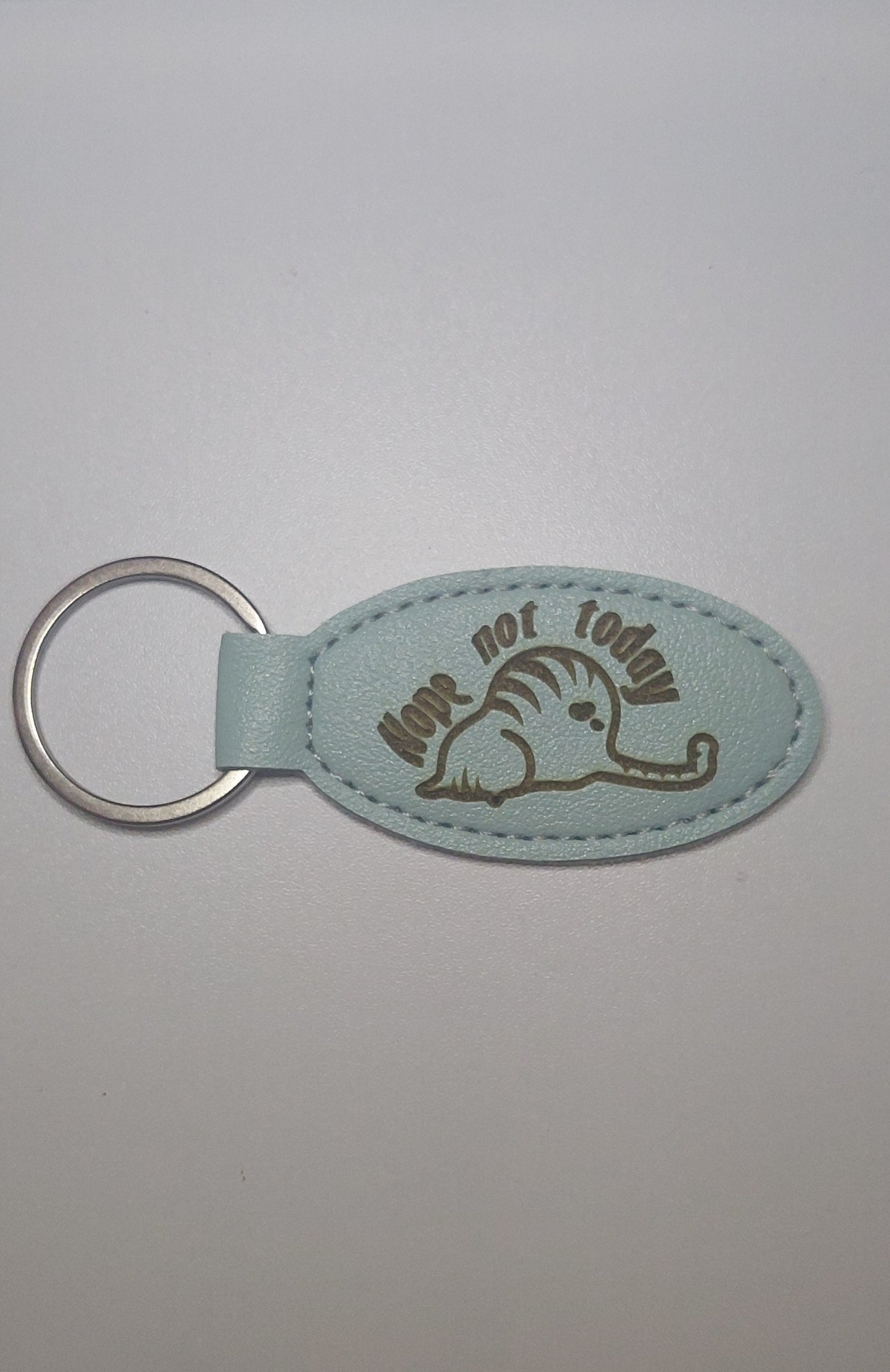 PU Leather Keyring - Oval