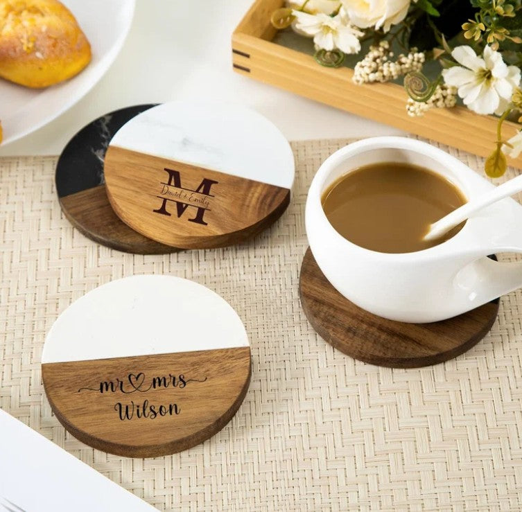 Half & Half Coaster - Round