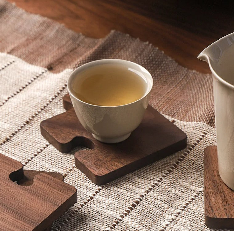 Walnut Wood Puzzle Coaster