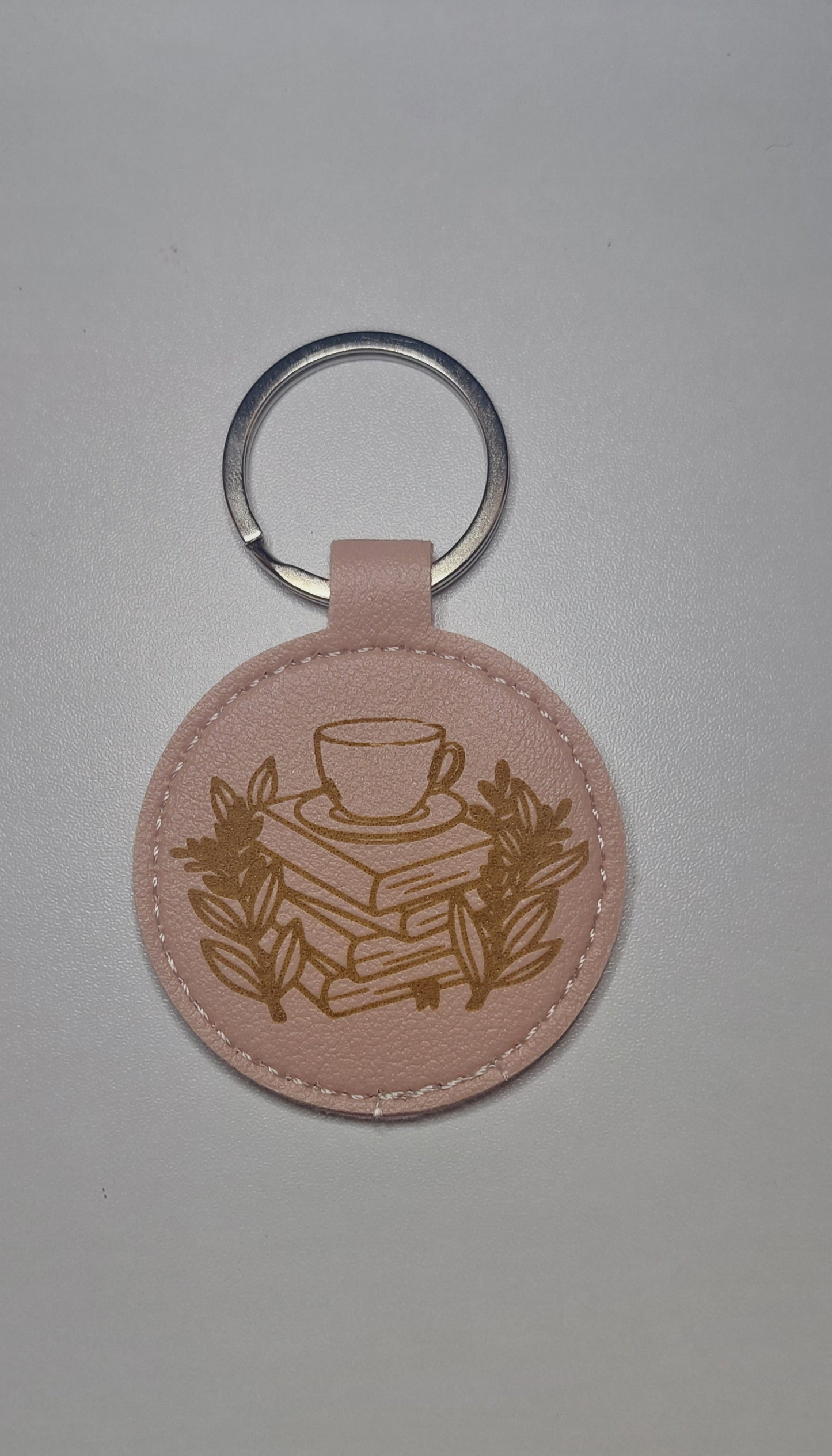 PU Leather Keyring - Round