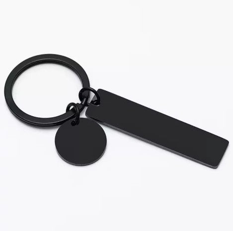 Flat Metal Keyring