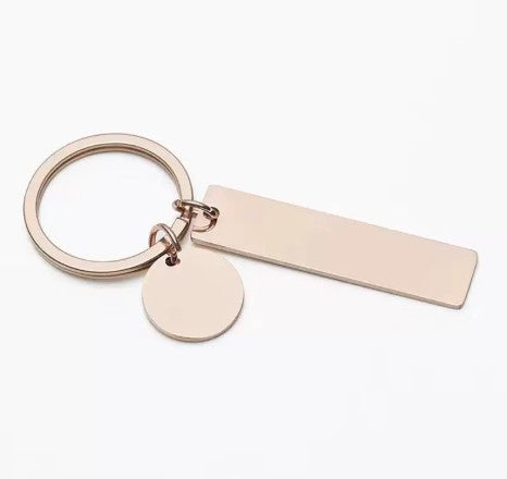 Flat Metal Keyring