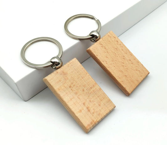 Wood Keyring - Rectangular