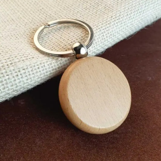 Wood Keyring - Round