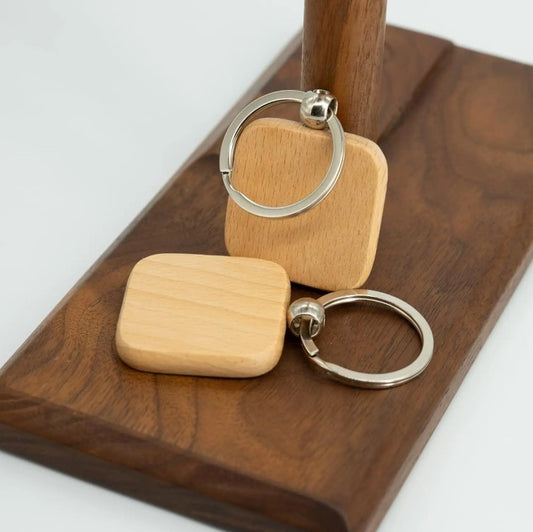 Wood Keyring - Square